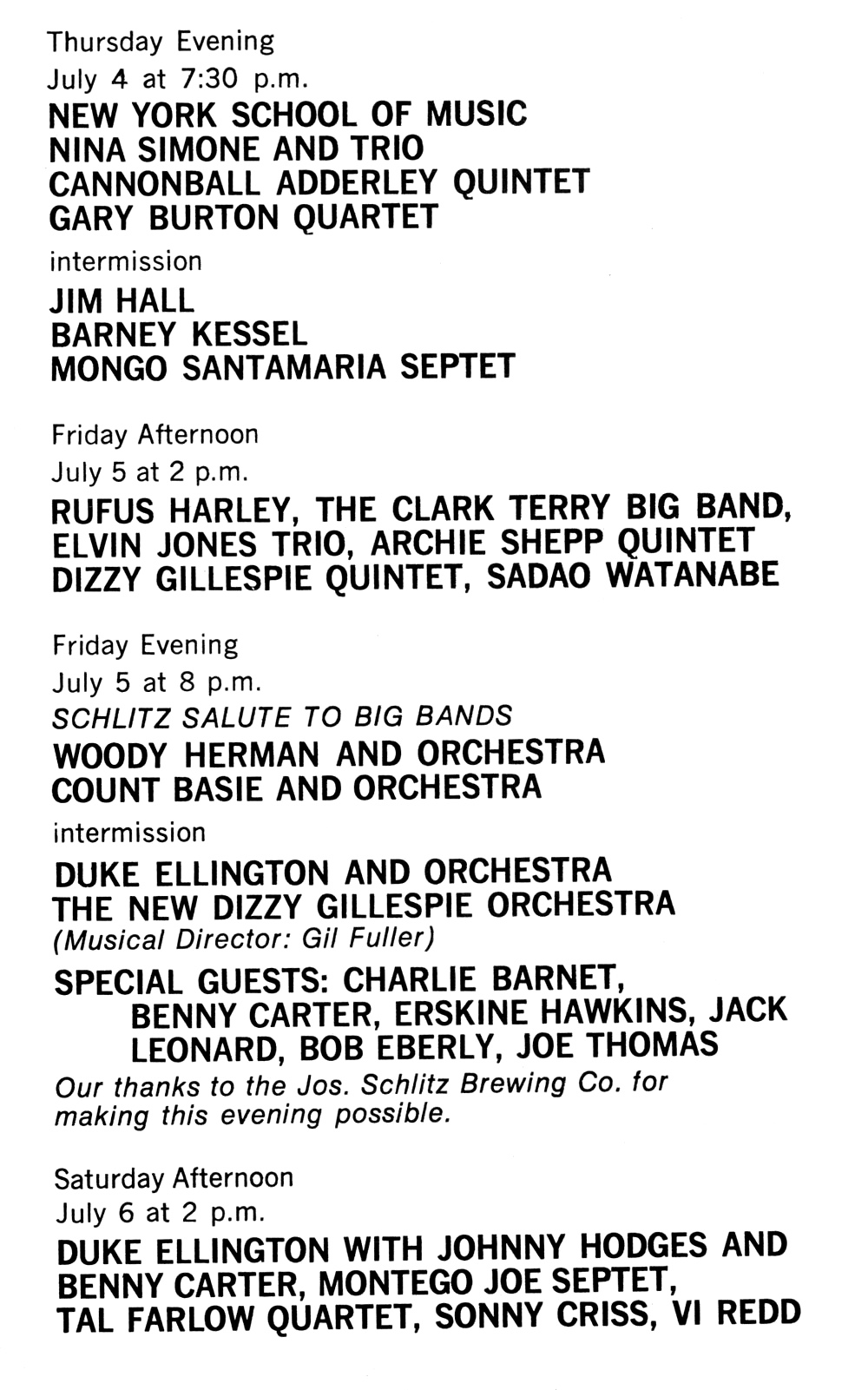 Newport Jazz Festival 1968